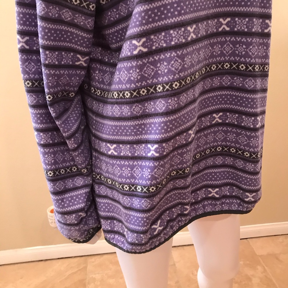 Jachs Cabin Fleece Pullover Sweater Womens Size Large Lavender Grey Outerwear - Picture 4 of 15